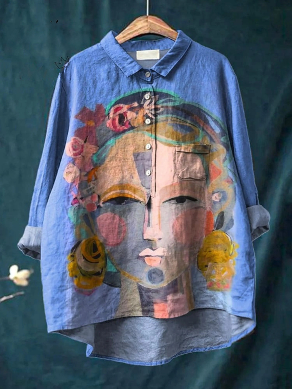 Zephirra | Bohemian Face Art Blouse
