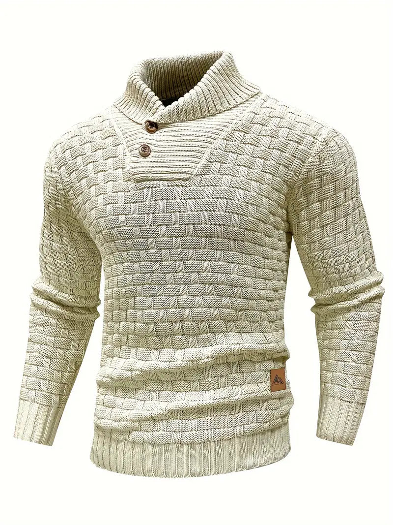 Percival | Cozy Textured Collar Sweater