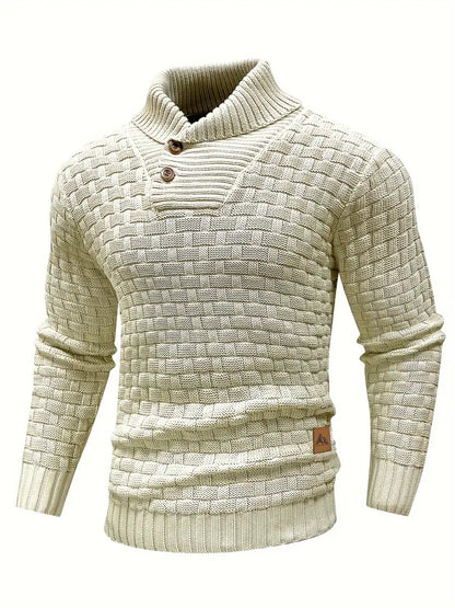 Percival | Cozy Textured Collar Sweater