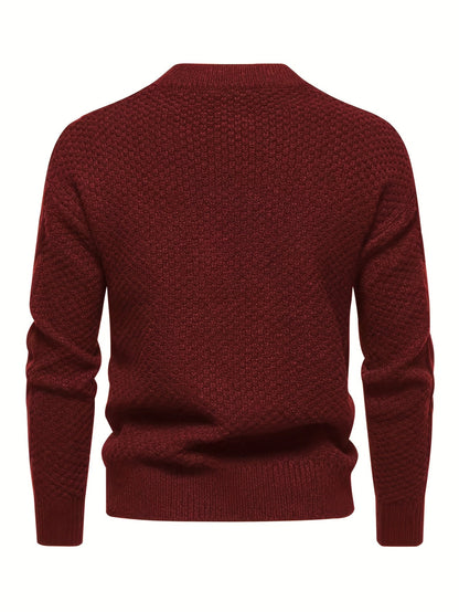 Gannon | Classic Mock Neck Knit Sweater