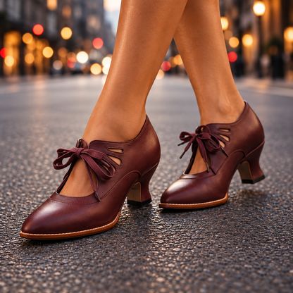 Seraphina | Elegant Pointed Toe Lace Up Heels