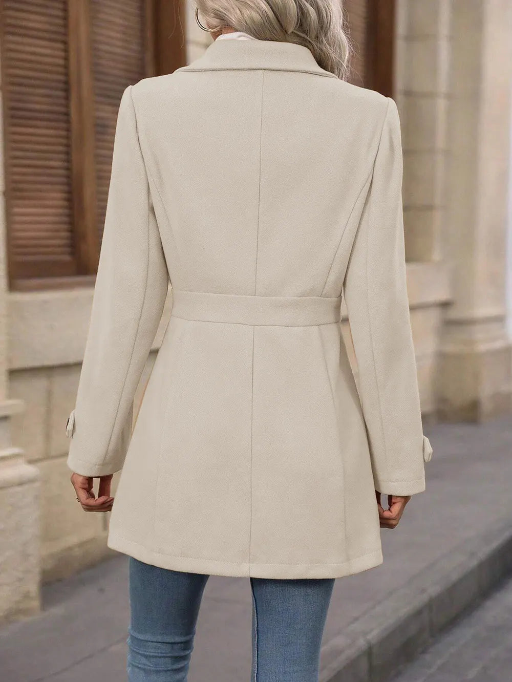 Jacintha | Classic Tailored Mid Length Coat
