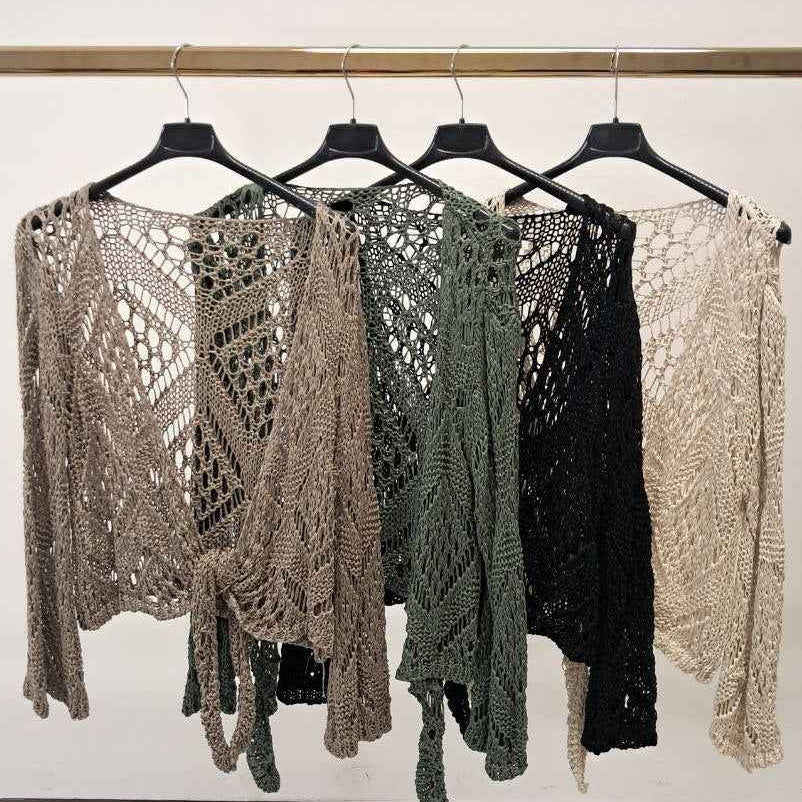 Briellea | Bohemian Tie Front Cardigan