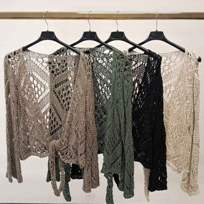 Briellea | Bohemian Tie Front Cardigan