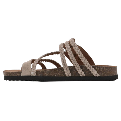 Velarisse | Braided Strap Slide Sandals