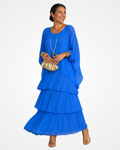 Xyloria | Flowing Tiered Maxi Dress