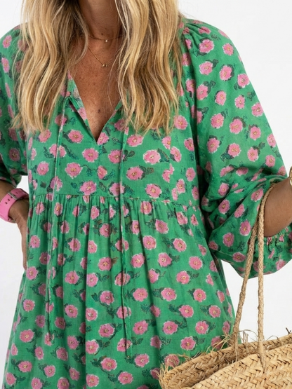 Xylia | Floral Boho Maxi Dress