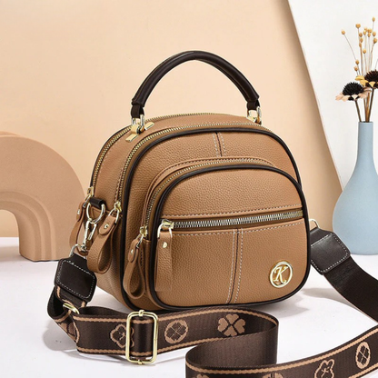 Elarose | Double Zip Crossbody Shoulder Bag