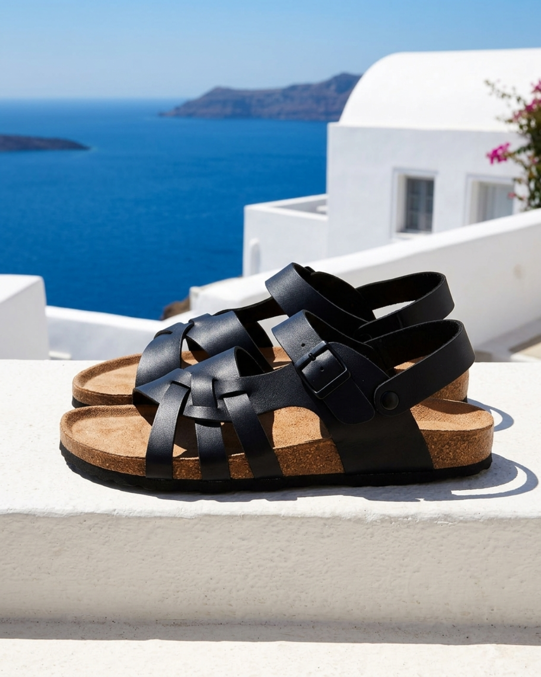 Tavian | Cross Strap Comfort Sandals