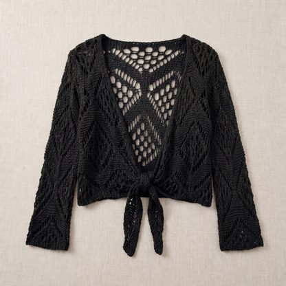 Briellea | Bohemian Tie Front Cardigan