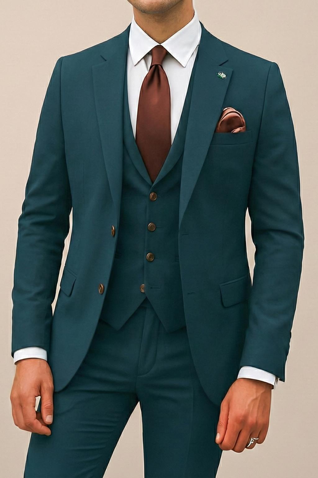 Ellington | Refined Wedding Three Piece Suit