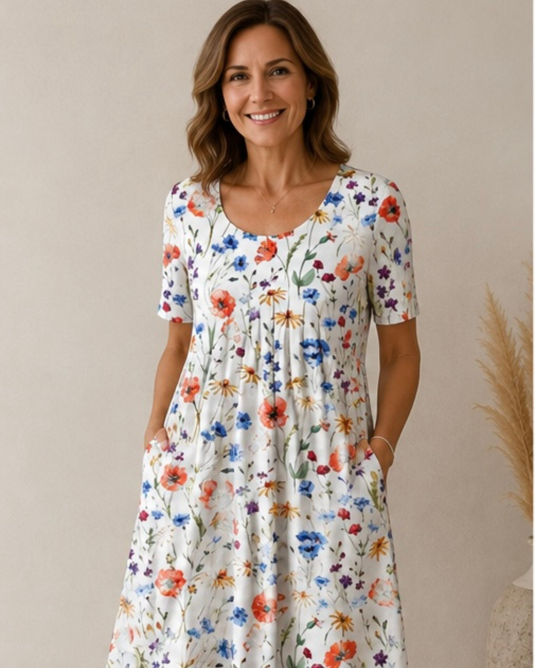 Cyrabelle | Botanical Print Everyday Dress