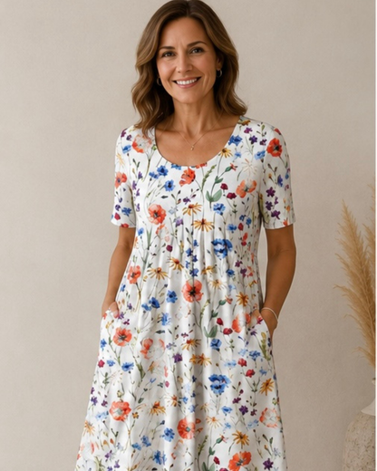 Cyrabelle | Botanical Print Everyday Dress