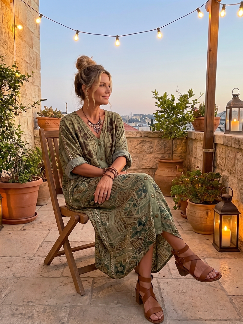 Dorevina | Vintage Inspired Boho Maxi Dress