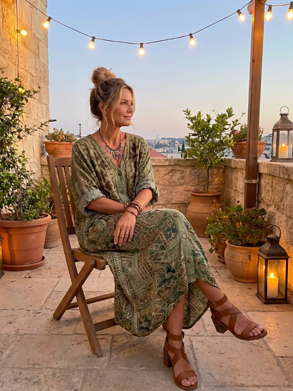 Dorevina | Vintage Inspired Boho Maxi Dress