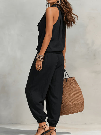 Palomaire | Boho Sleeveless Lounge Jumpsuit