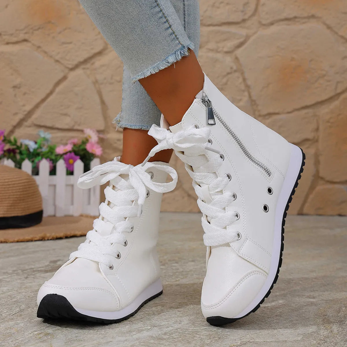 Shelby | Flexible Sole Lace Up Boots