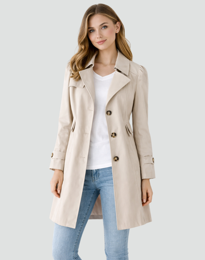 Averette | Classic Single Breasted Trench Coat