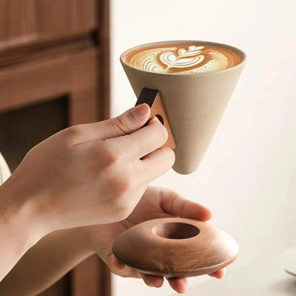 Lavina | Minimalist Cone Coffee Cup Set