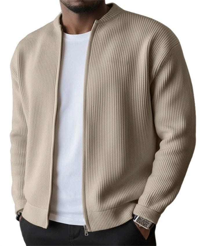 Reed | Refined Ribbed Zip Cardigan