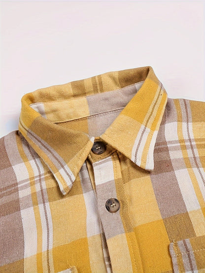 Fennora | Soft Flannel Plaid Shirt