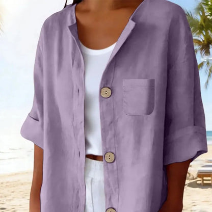 Junivere | Relaxed Linen Button Blouse