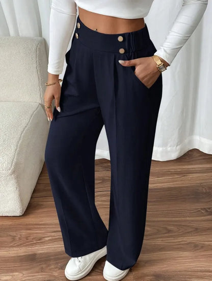 Vianne | Flattering High Waist Wide Leg Pants