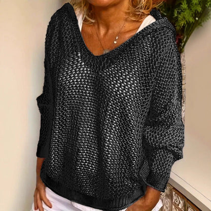 Elovira | Hooded Knit Pullover