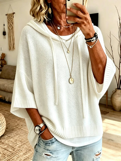 Thalia | Loose Fit Knit Hoodie