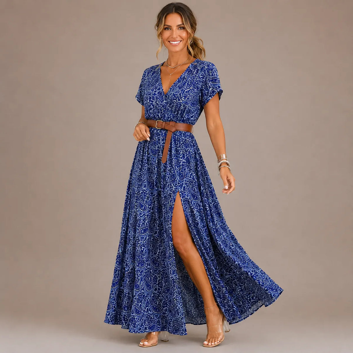 Quinara | Bohemian Wrap Maxi Dress