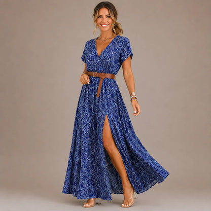 Quinara | Bohemian Wrap Maxi Dress