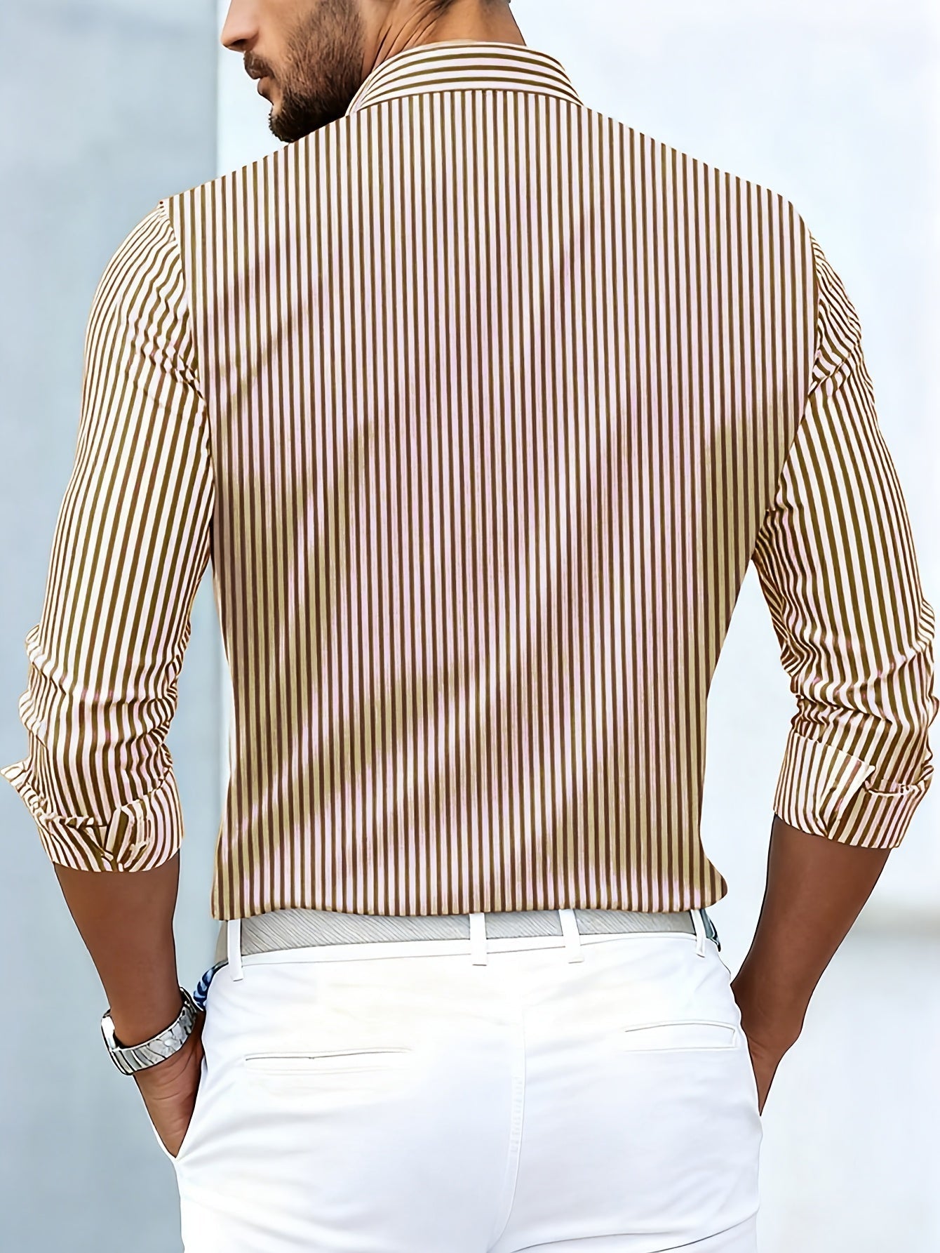 Hartwell | Refined Long Sleeve Stripe Shirt