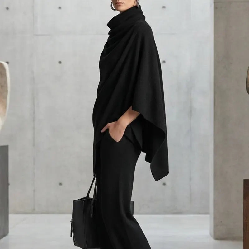 Rovelle | Relaxed Draped Knit Two Piece Set