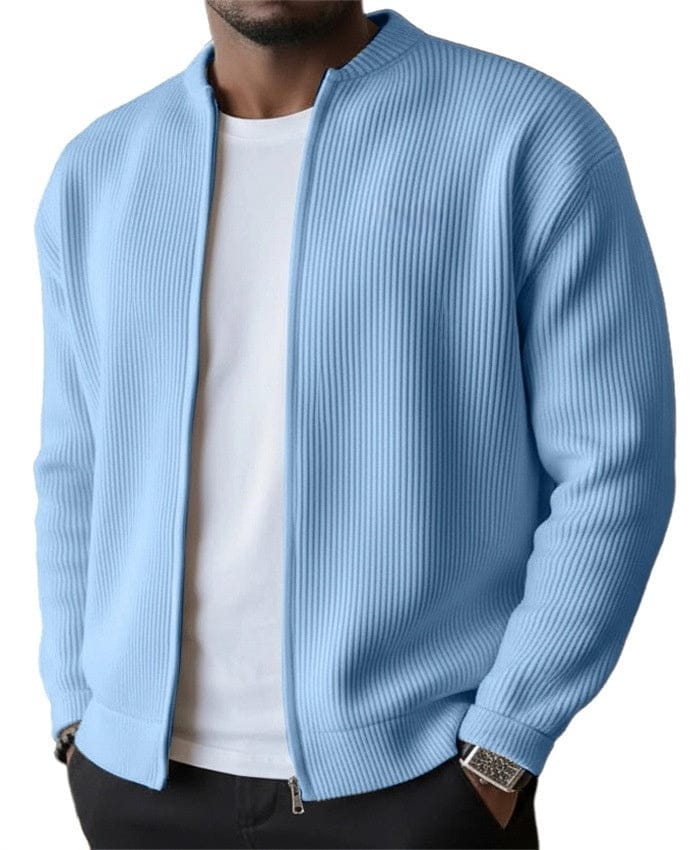 Reed | Refined Ribbed Zip Cardigan