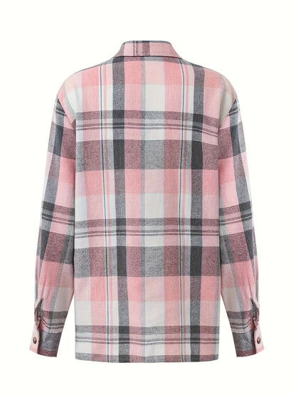 Fennora | Soft Flannel Plaid Shirt