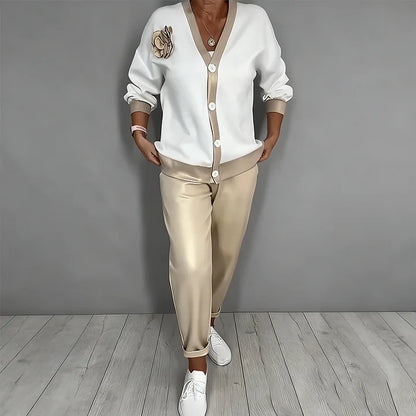 Virelune | Button Cardigan and Trouser Set