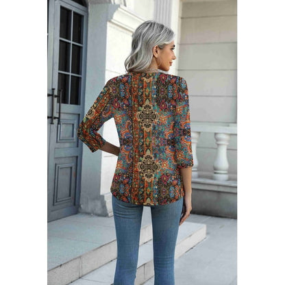 Bellarose | Boho Paisley Print Blouse