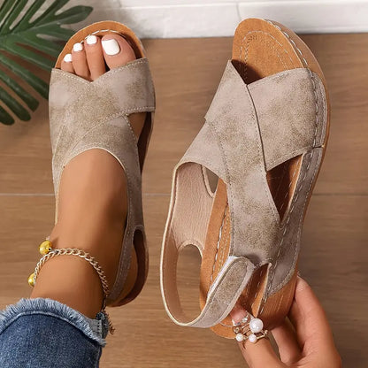 Valessa | Criss Cross Comfort Sandals