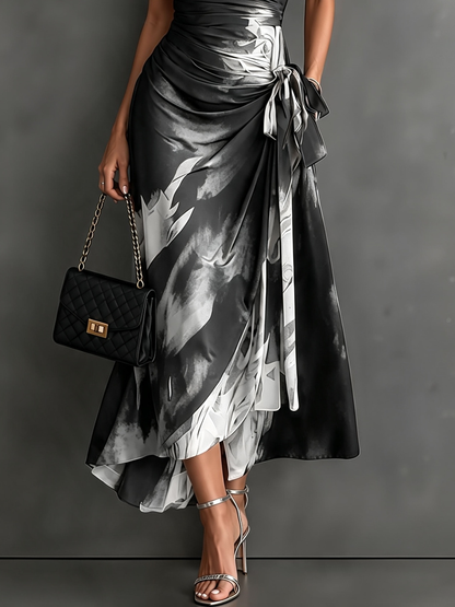 Danessa | Ruched Waist Floral Maxi Dress