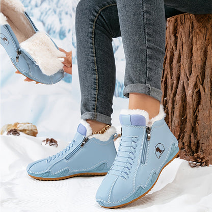 Jovelle | Plush Lined Zip Ankle Boots