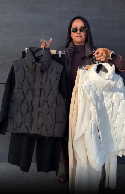 Mazarine | Quilted Vest Three Piece Set