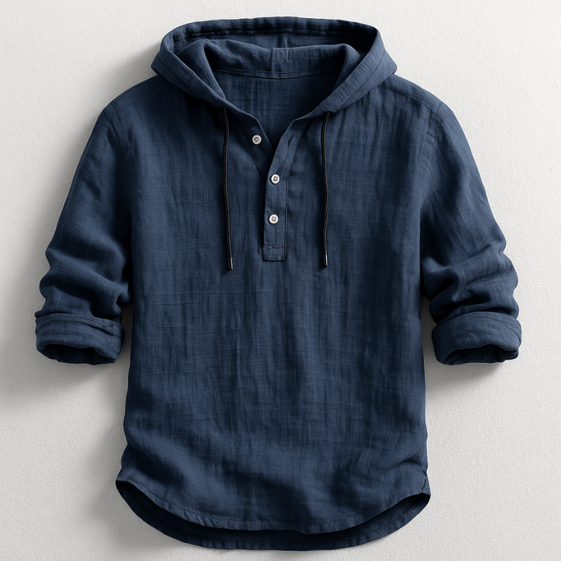 Daxton | Lightweight Long Sleeve Hooded Shirt