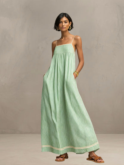 Eulina | Lightweight Spaghetti Strap Maxi Dress