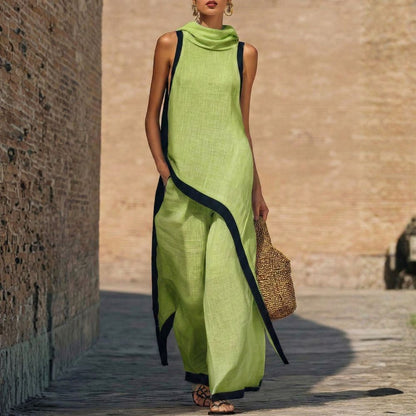 Calyssa | Flowing Contrast Edge Jumpsuit