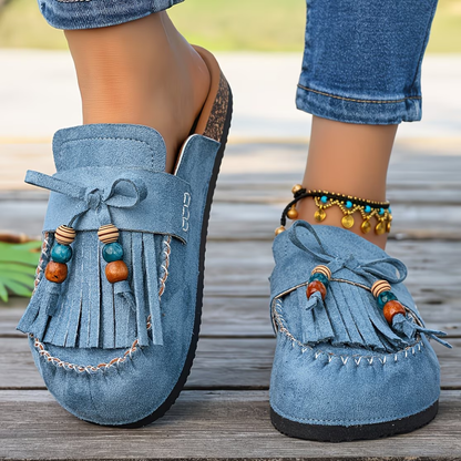 Norvica | Tassel Detail Casual Mule Loafers