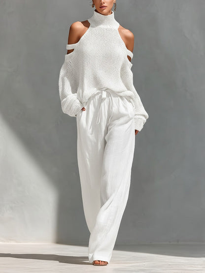 Aveloria | Cold Shoulder Knit Two Piece Set