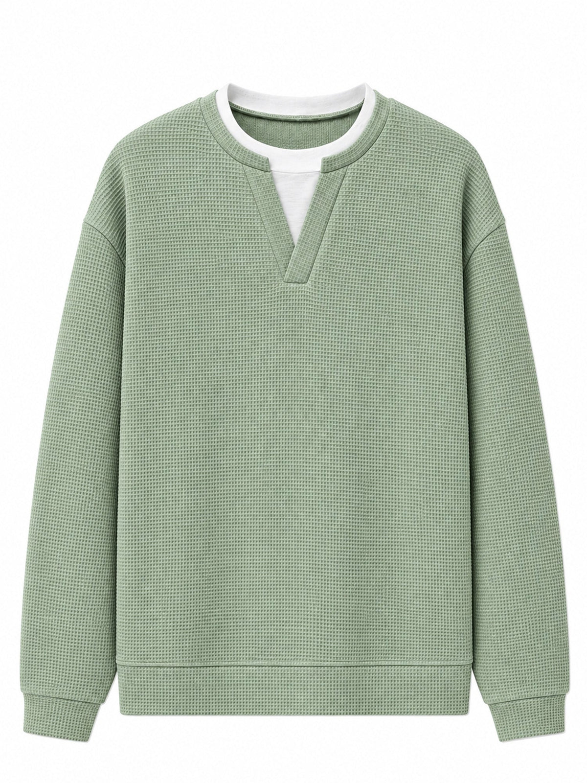Theron | Textured Notch Neck Sweater
