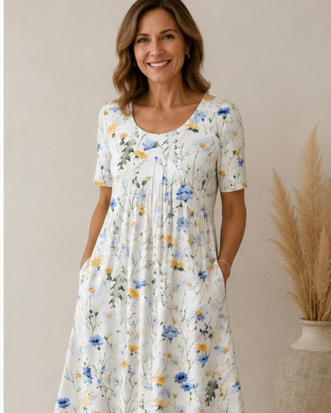 Cyrabelle | Botanical Print Everyday Dress