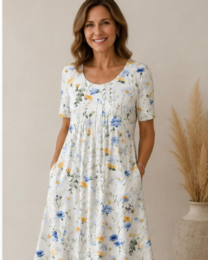 Cyrabelle | Botanical Print Everyday Dress