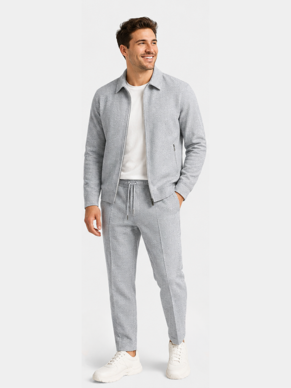 Corbett | Textured Zip Jacket Co Ord Set